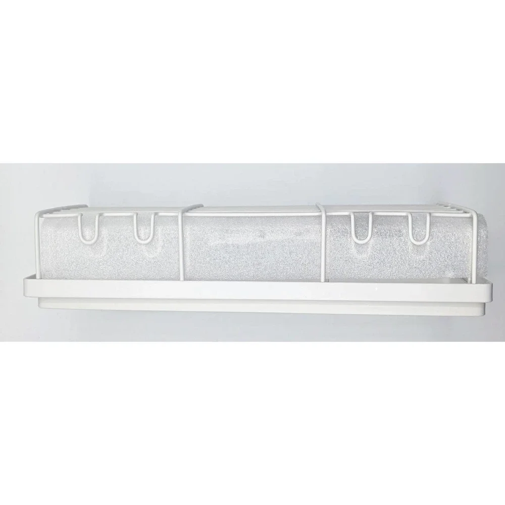Moforoco Shower Caddy Shelf Organizer Rack, Self Adhesive White Basketsf